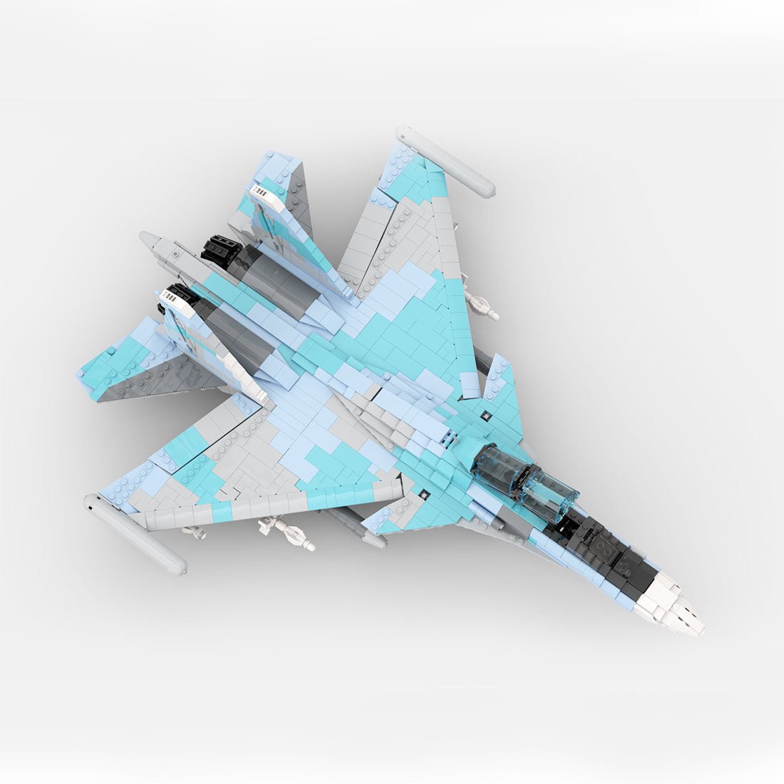 MOC - 190101 Su - 30 Klemmbausteine - LesDiyLesDiy