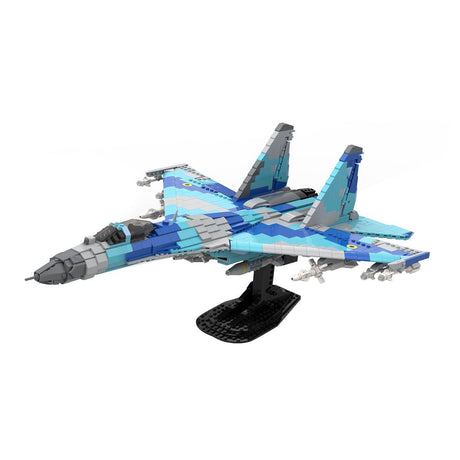 MOC - 190642 Ukrainian Su - 27 Klemmbausteine - LesDiyLesDiy