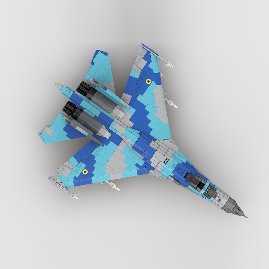 MOC - 190642 Ukrainian Su - 27 Klemmbausteine - LesDiyLesDiy