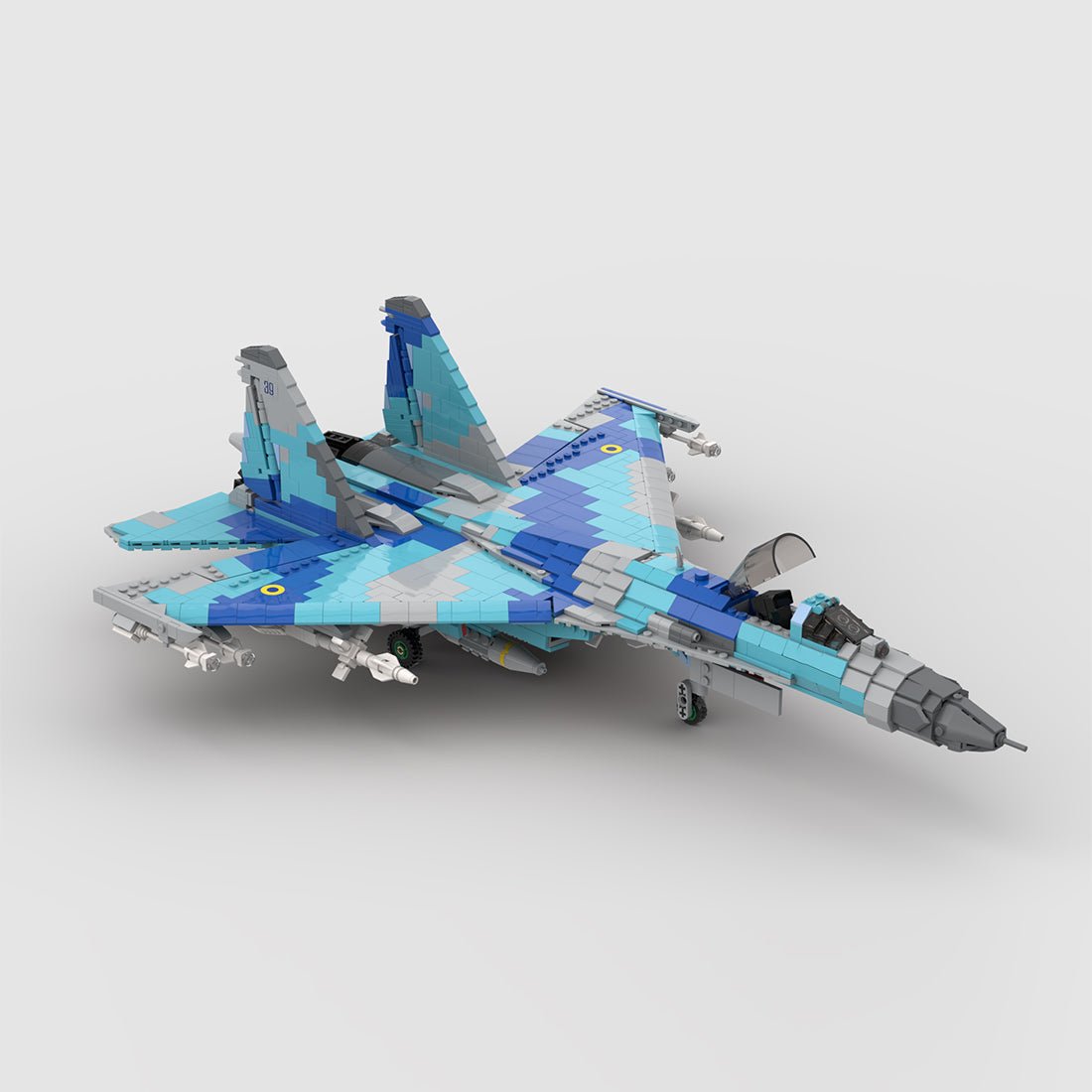 MOC - 190642 Ukrainian Su - 27 Klemmbausteine - LesDiyLesDiy