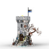 MOC - 191292 Winter Themed Watch Tower Klemmbausteine - LesDiyLesDiy