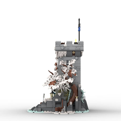 MOC - 191292 Winter Themed Watch Tower Klemmbausteine - LesDiyLesDiy