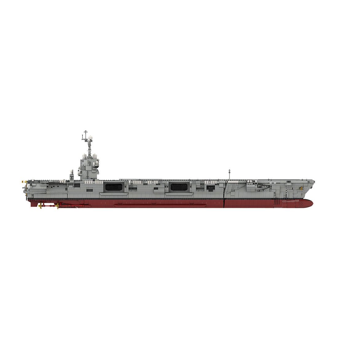 MOC - 192566 CVN - 78 Gerald R. Ford | Aircraft Carrier - 1:300 Scale klemmbausteine - LesDiyLesDiy