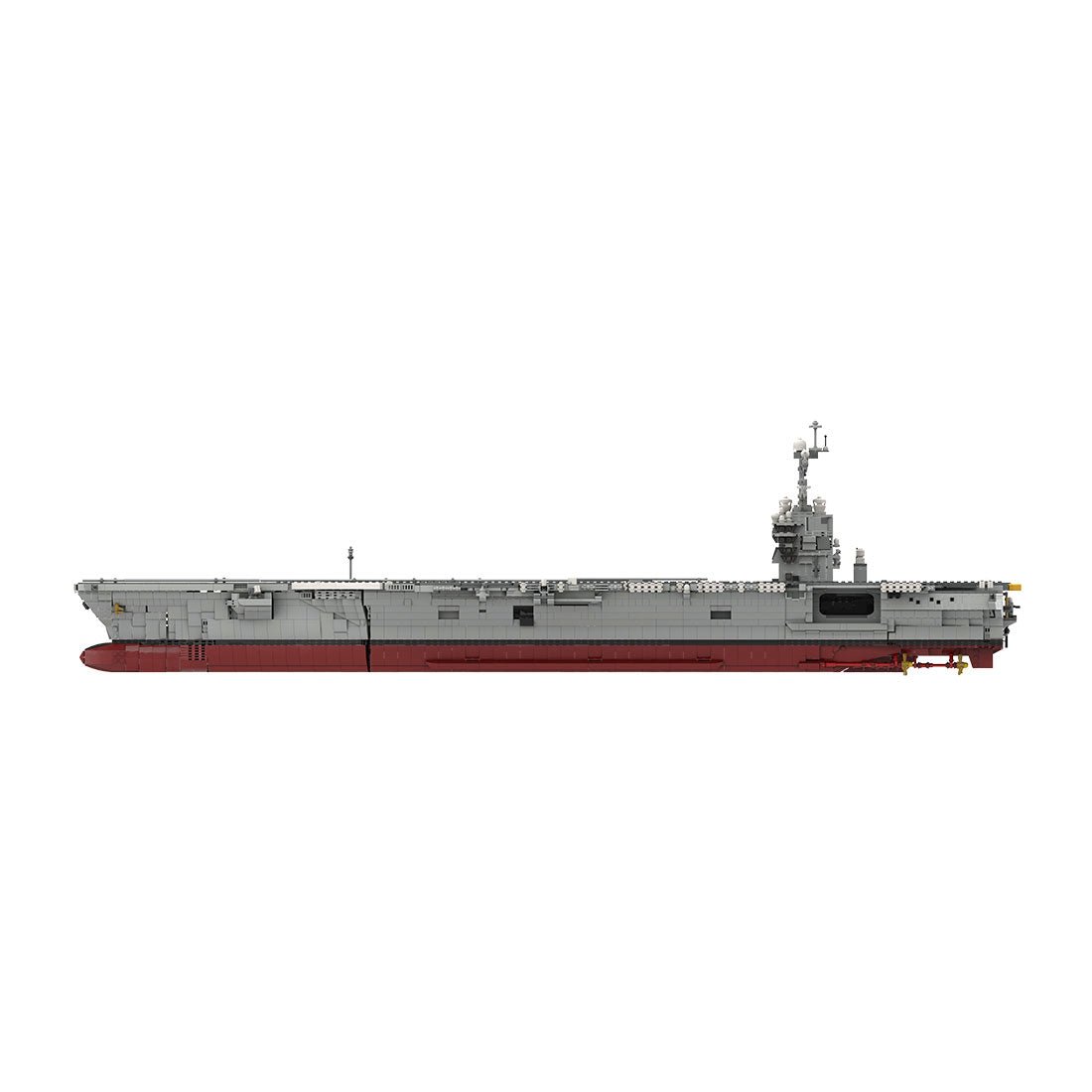 MOC - 192566 CVN - 78 Gerald R. Ford | Aircraft Carrier - 1:300 Scale klemmbausteine - LesDiyLesDiy