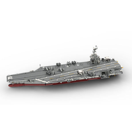 MOC - 192566 CVN - 78 Gerald R. Ford | Aircraft Carrier - 1:300 Scale klemmbausteine - LesDiyLesDiy