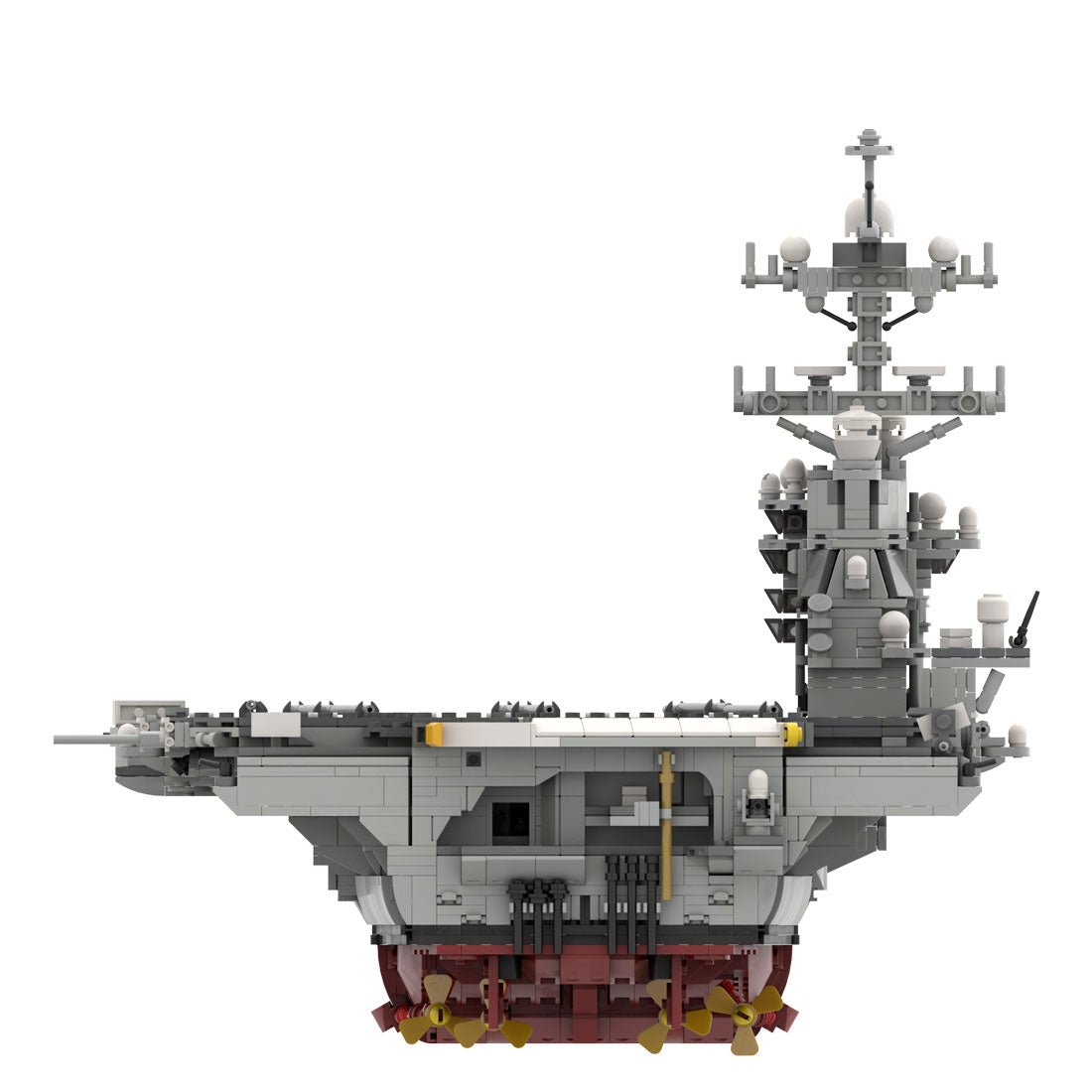 MOC - 192566 CVN - 78 Gerald R. Ford | Aircraft Carrier - 1:300 Scale klemmbausteine - LesDiyLesDiy