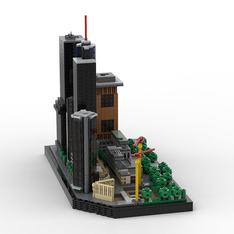 MOC - 194839 Frankfurt Neue Mainzer Straße skyscrapers part 1 Klemmbausteine - LesDiyLesDiy