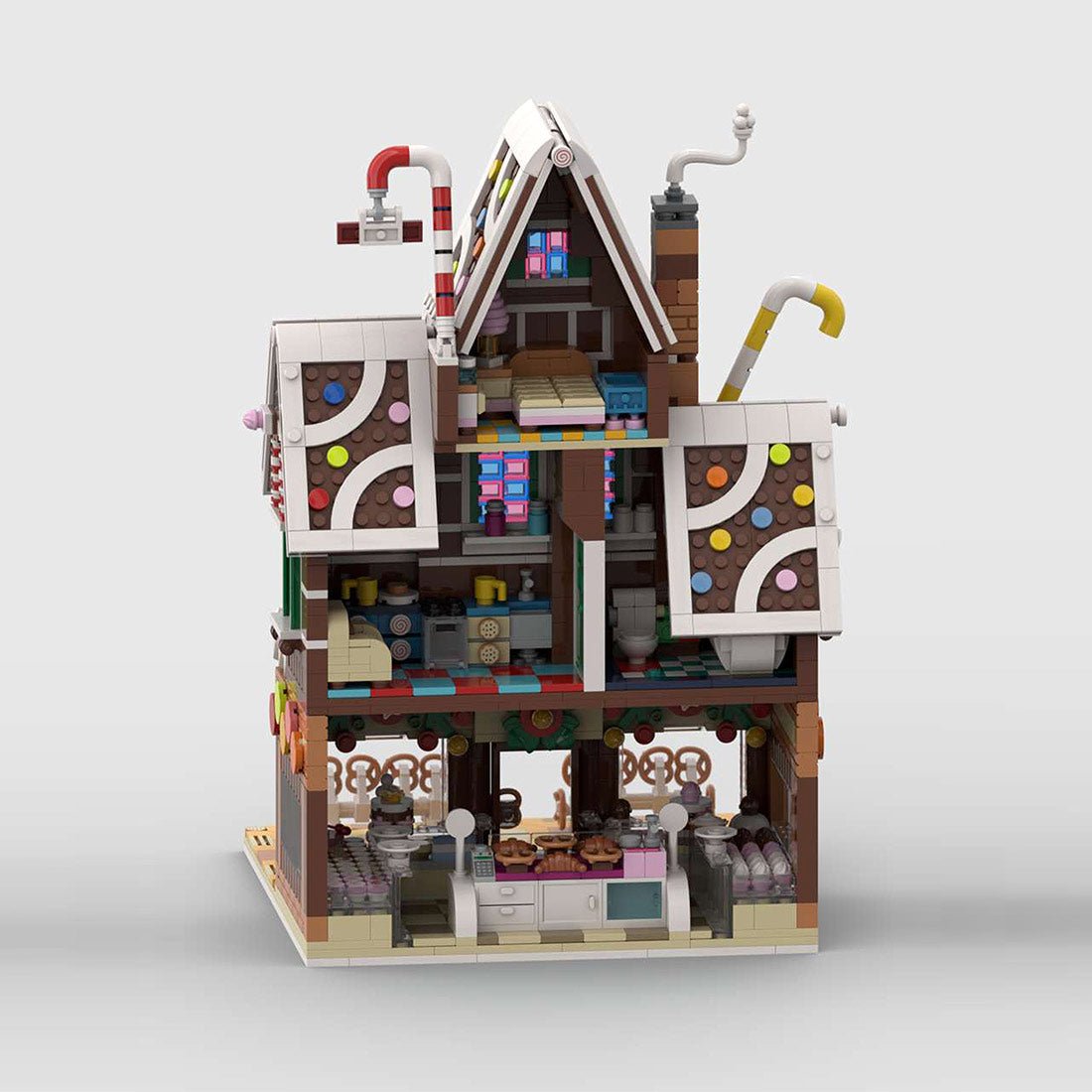 MOC - 199764 Winter village pastry shop Klemmbausteine - LesDiyLesDiy