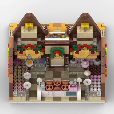 MOC - 199764 Winter village pastry shop Klemmbausteine - LesDiyLesDiy