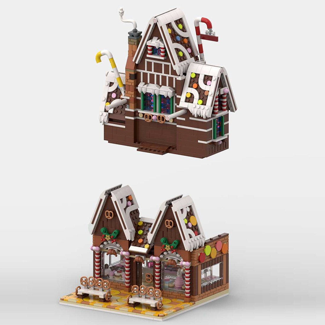 MOC - 199764 Winter village pastry shop Klemmbausteine - LesDiyLesDiy