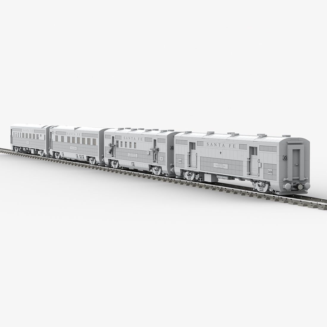 MOC - 202248 Santa Fe Super Chief Car Set 1 Klemmbausteine - LesDiyLesDiy