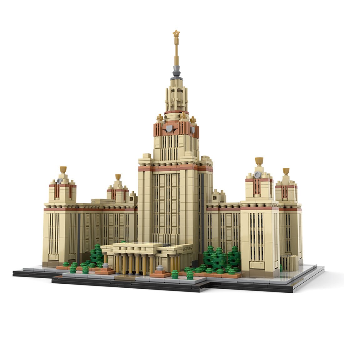 MOC - 203389 Moscow State University 1:800 Scale (M. V. Lomonosov University) Klemmbausteine - LesDiy - Klemmbausteine