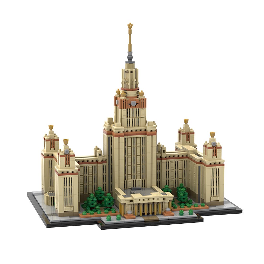 MOC - 203389 Moscow State University 1:800 Scale (M. V. Lomonosov University) Klemmbausteine - LesDiy - Klemmbausteine