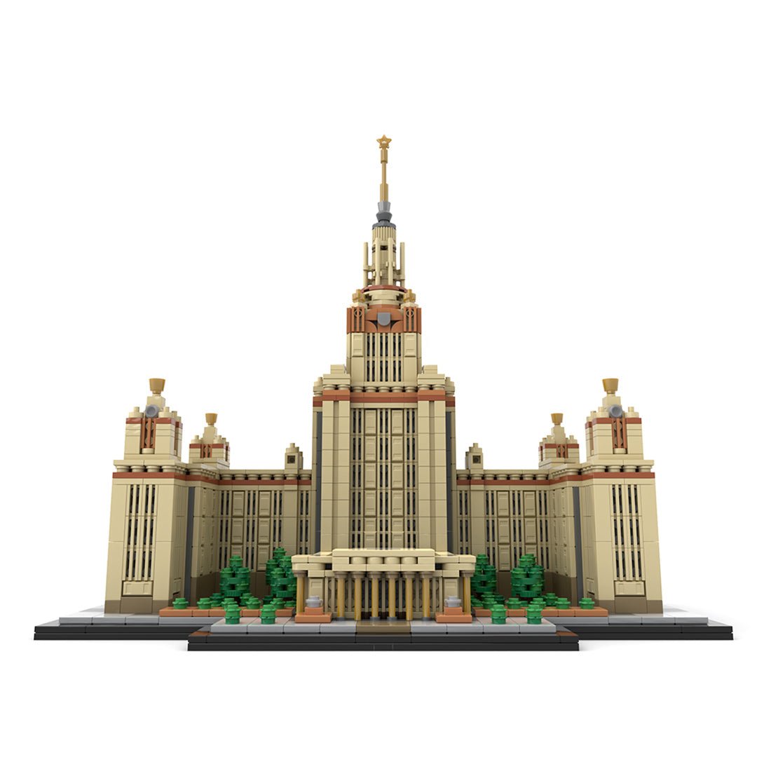 MOC - 203389 Moscow State University 1:800 Scale (M. V. Lomonosov University) Klemmbausteine - LesDiy - Klemmbausteine