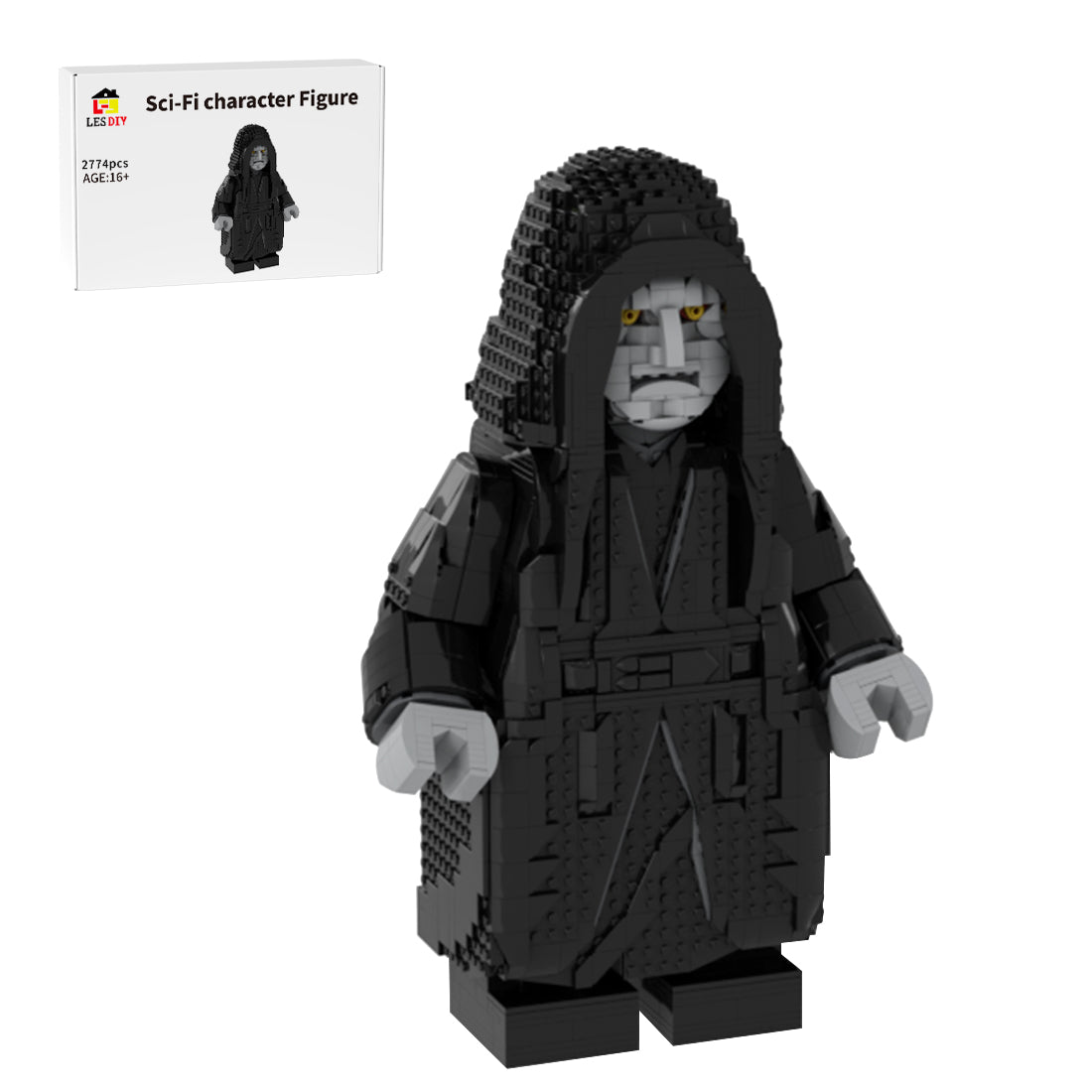 MOC - 203592 Emperor Palpatine Megafigure Klemmbausteine - Original trilogy version - LesDiyLesDiy