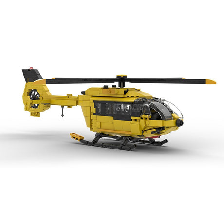 MOC - 203640 Airbus H145 ADAC Klemmbausteine - LesDiyLesDiy