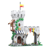 MOC - 204044 Lion Knight's Modular Town Gate Klemmbausteine - LesDiyLesDiy