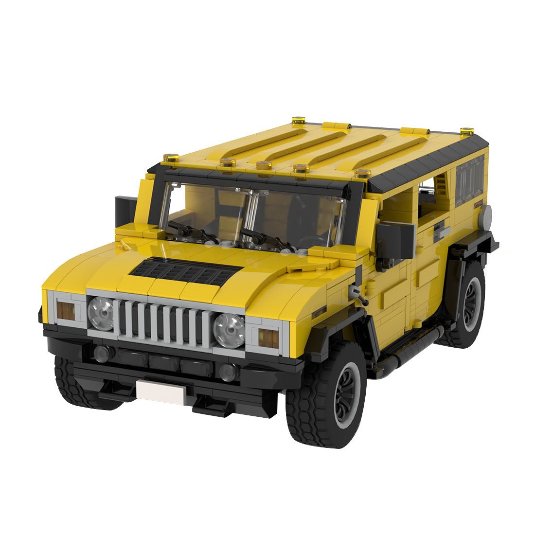 MOC - 204968 1:18 Hummer H2 Klemmbausteine - LesDiy - Klemmbausteine