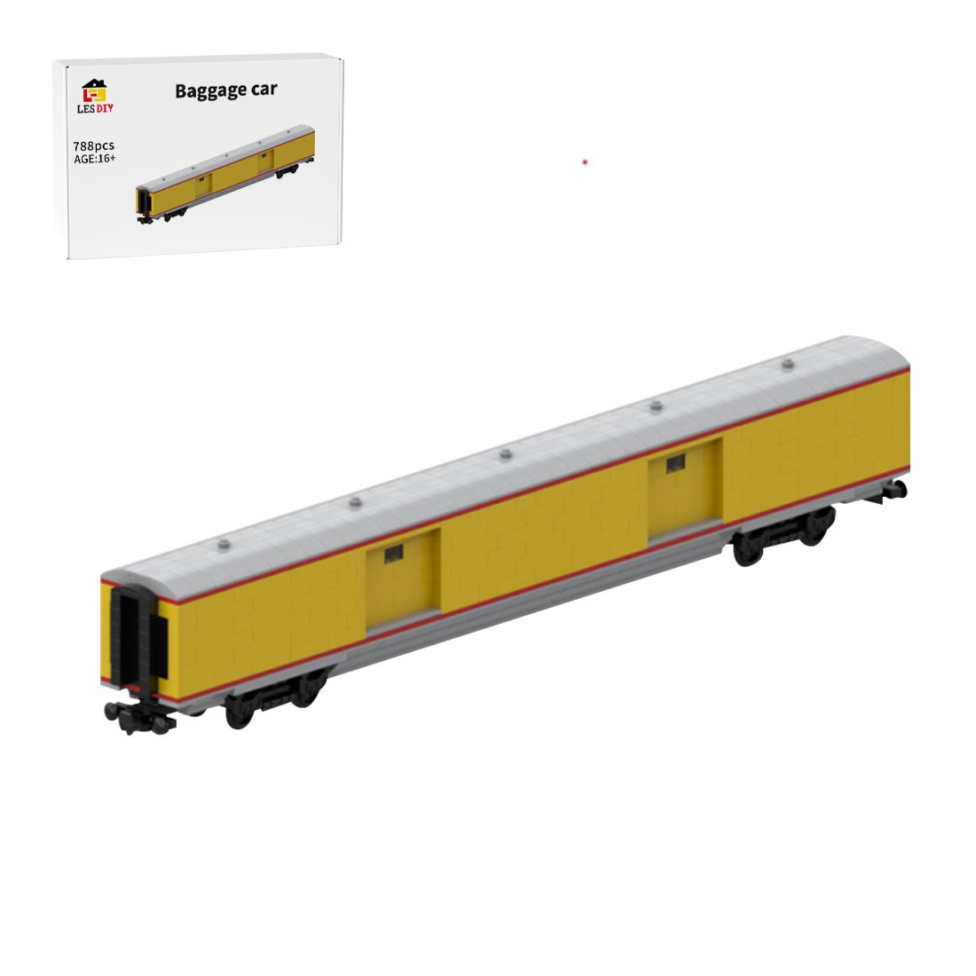 MOC - 208210 Union Pacific baggage car Klemmbausteine - LesDiy - Klemmbausteine