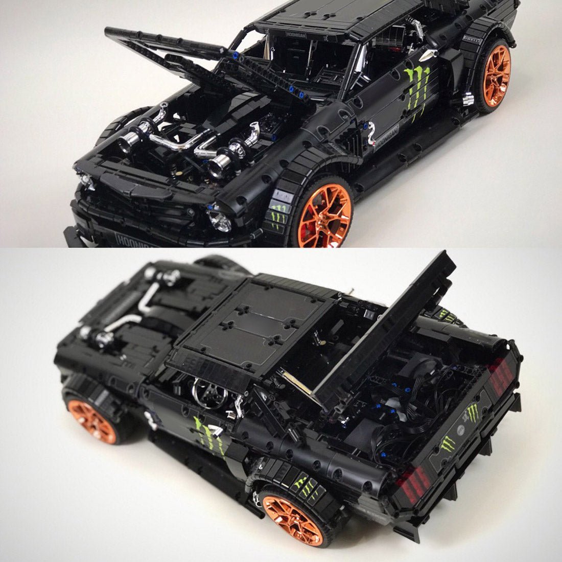 MOC - 22970 Ford Mustang Hoonicorn V2 Klemmbausteine - LesDiy - Klemmbausteine