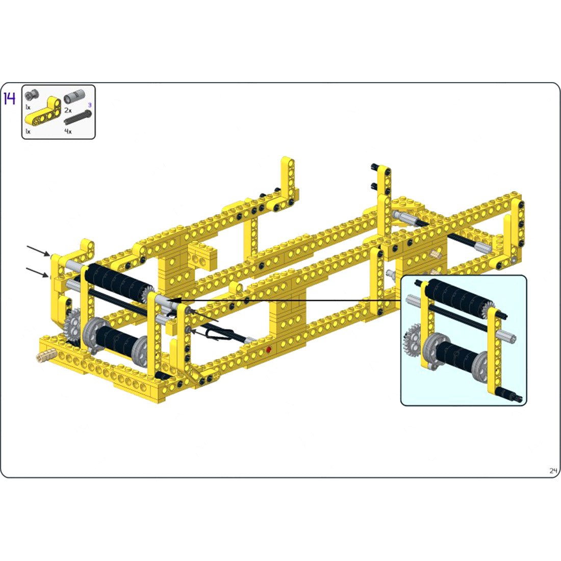 MOC - 2416 Small Mechanical Loom Klemmbausteine - LesDiyLesDiy