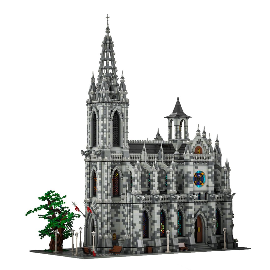 MOC - 29962 Gothic Cathedral Module B Klemmbausteine - LesDiyLesDiy