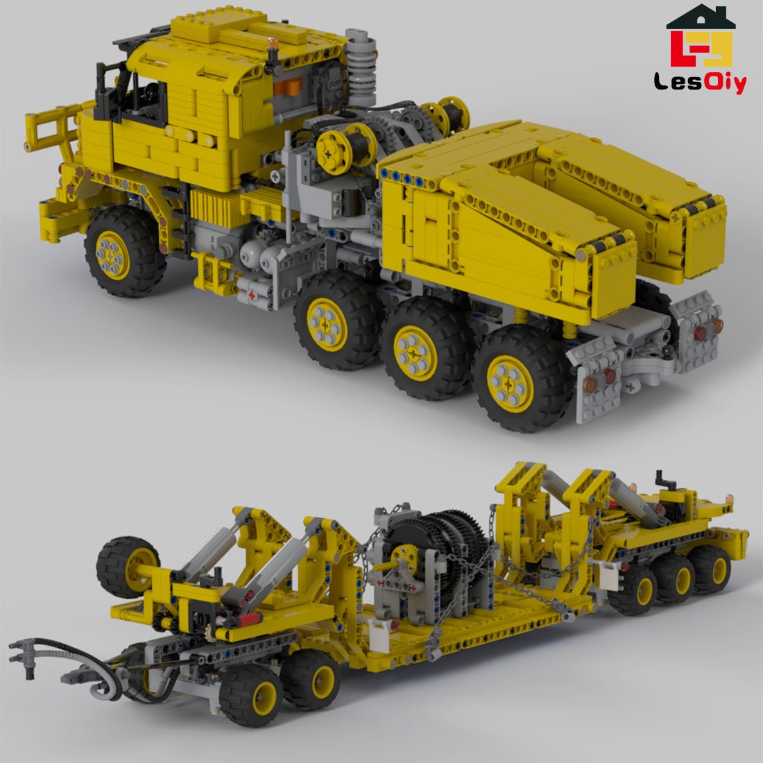 MOC - 34732 Schwerlasttransporter mit Aufhängungsmodell - LesDiyLesDiy