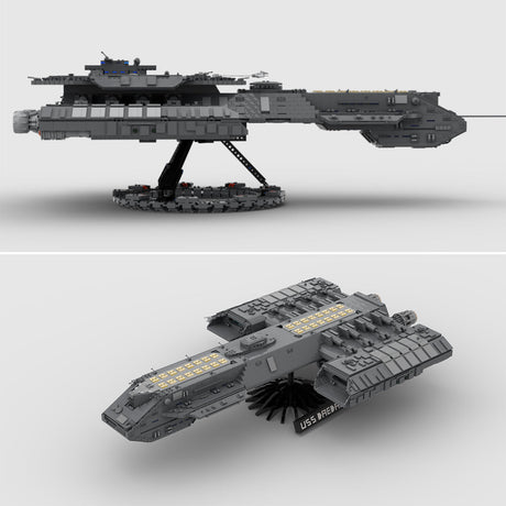 MOC - 35381 USS Daedalus Sci - Fi - Schlachtschiff Klemmbausteine - LesDiyLesDiy