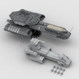 MOC - 35381 USS Daedalus Sci - Fi - Schlachtschiff Klemmbausteine - LesDiyLesDiy