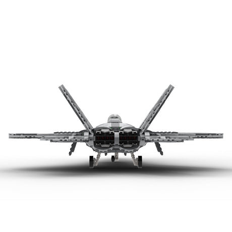 MOC - 35918 F - 22 RAPTOR | 1:34 Minifig Scale | Lockheed Martin (v2) Klemmbausteine - LesDiyLesDiy