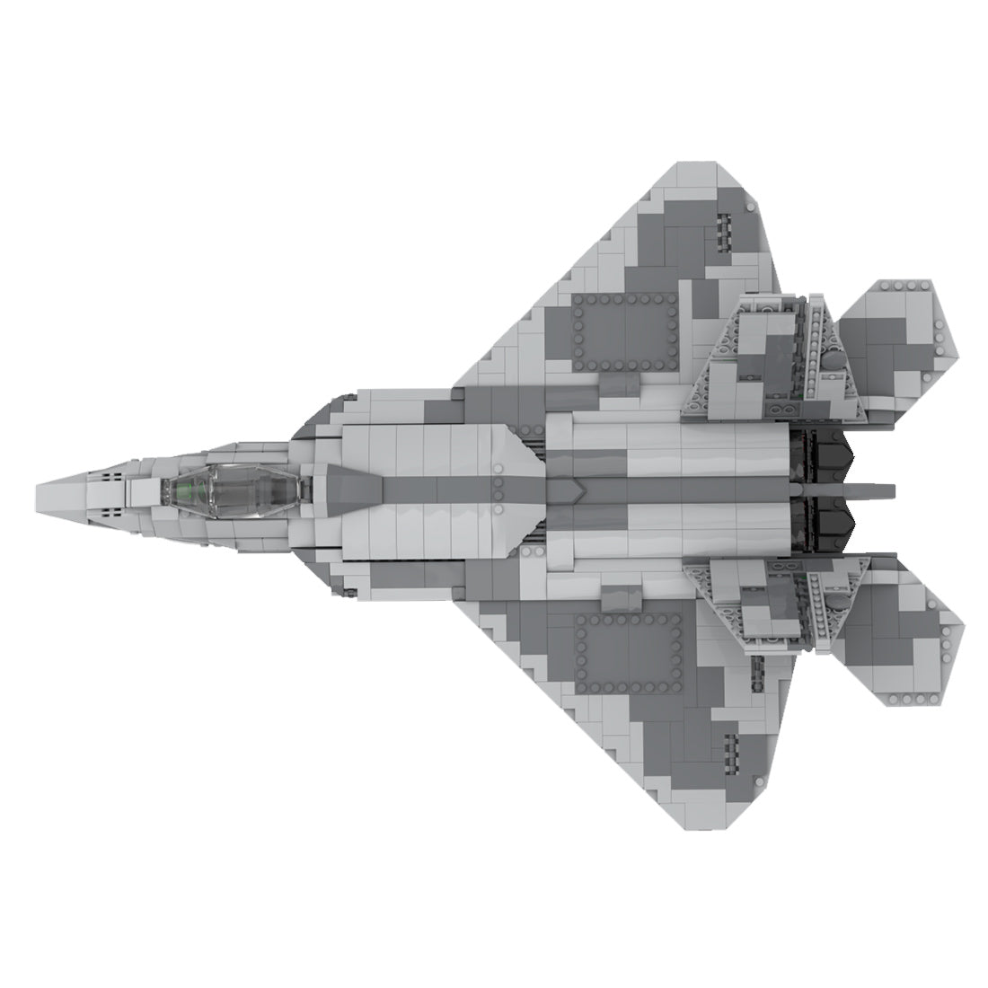 MOC - 35918 F - 22 RAPTOR | 1:34 Minifig Scale | Lockheed Martin (v2) Klemmbausteine - LesDiyLesDiy