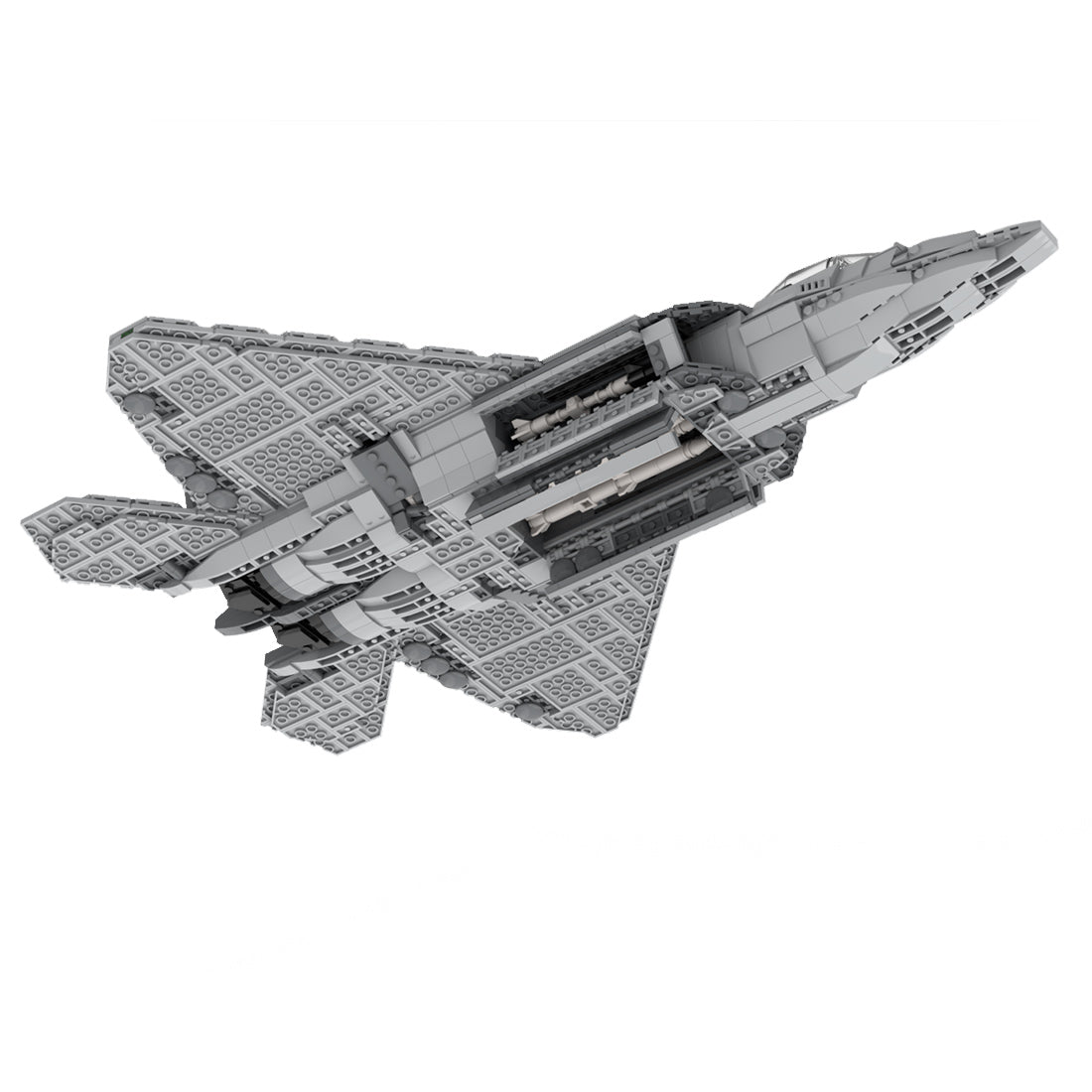 MOC - 35918 F - 22 RAPTOR | 1:34 Minifig Scale | Lockheed Martin (v2) Klemmbausteine - LesDiy - Klemmbausteine