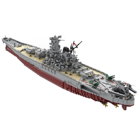 MOC - 37260 IJN Yamato 1:200 klemmbausteine - LesDiyLesDiy