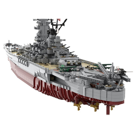 MOC - 37260 IJN Yamato 1:200 klemmbausteine - LesDiyLesDiy