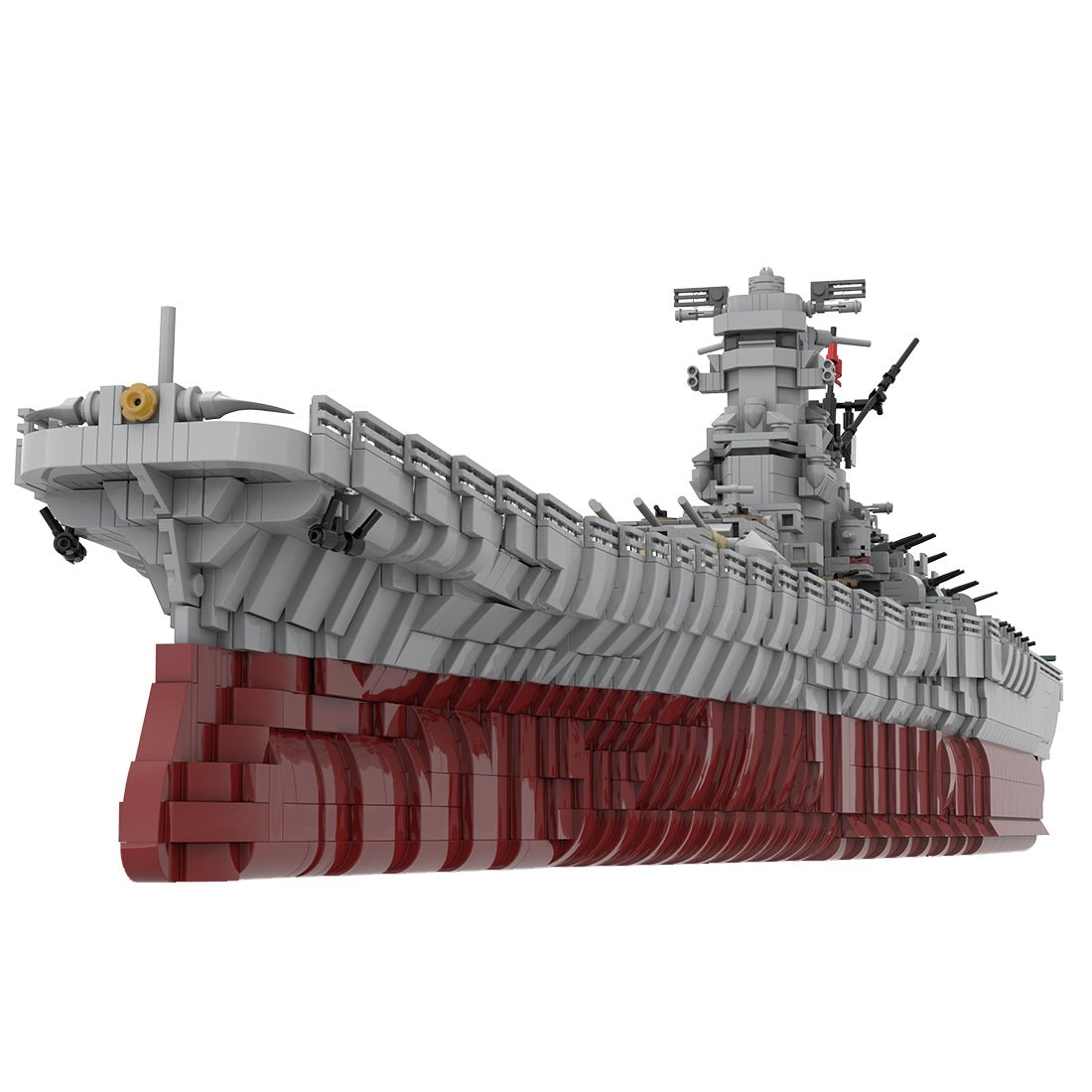 MOC - 37260 IJN Yamato 1:200 klemmbausteine - LesDiyLesDiy