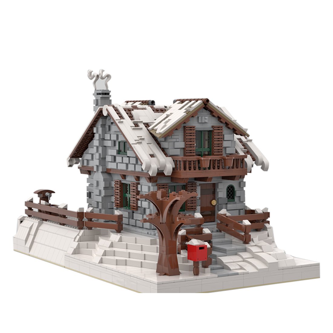 MOC - 38793 Winter Chalet Klemmbausteine - LesDiy - Klemmbausteine