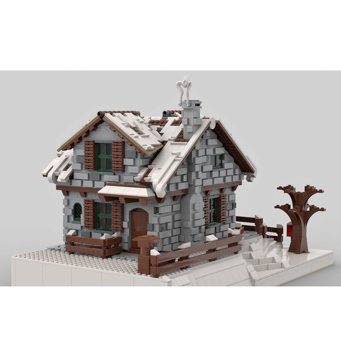 MOC - 38793 Winter Chalet Klemmbausteine - LesDiyLesDiy