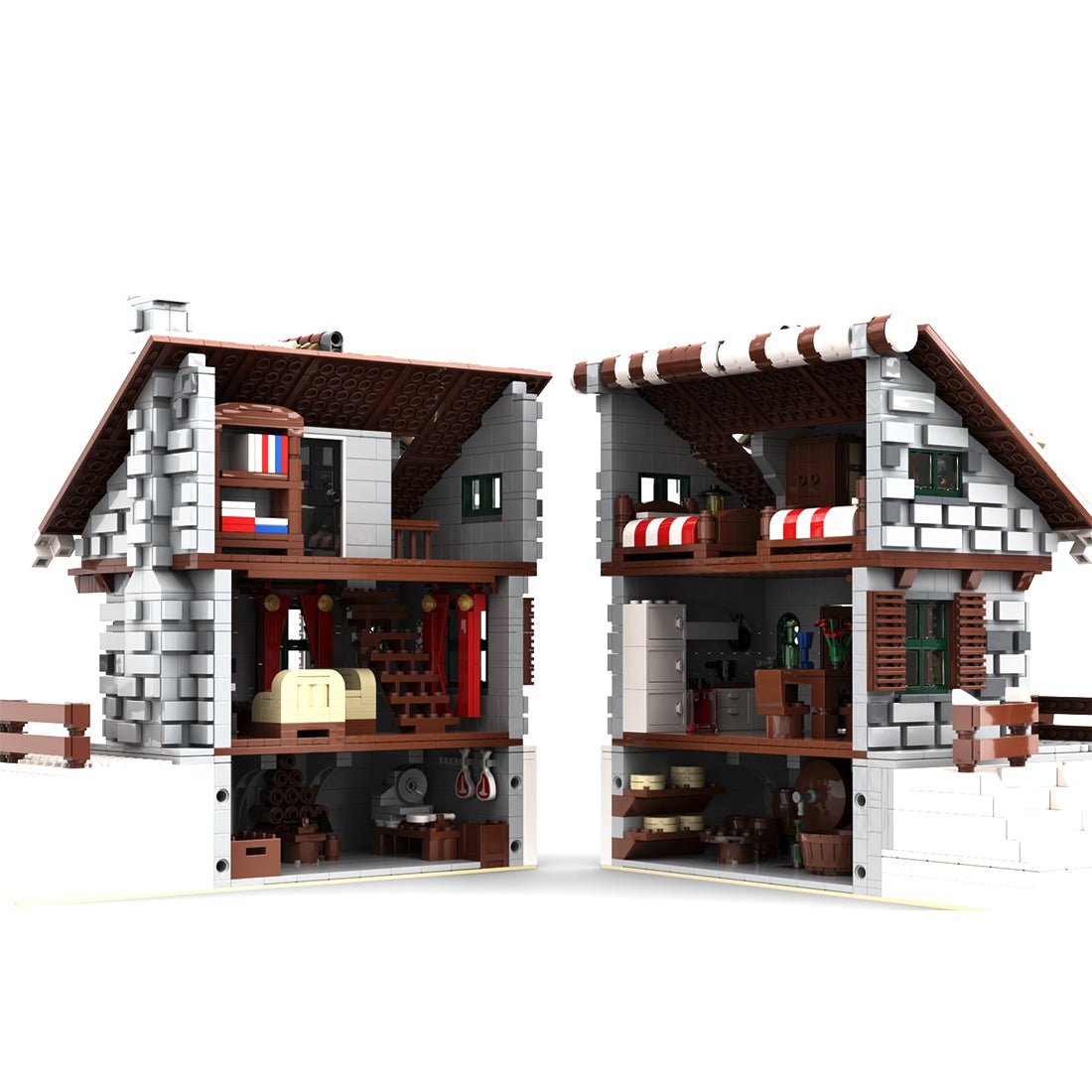 MOC - 38793 Winter Chalet Klemmbausteine - LesDiy - Klemmbausteine