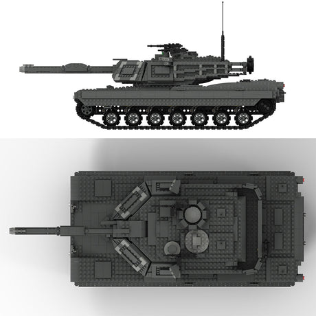 MOC - 38891 Ultimativer M1A2 - Panzer Klemmbausteine - LesDiyLesDiy