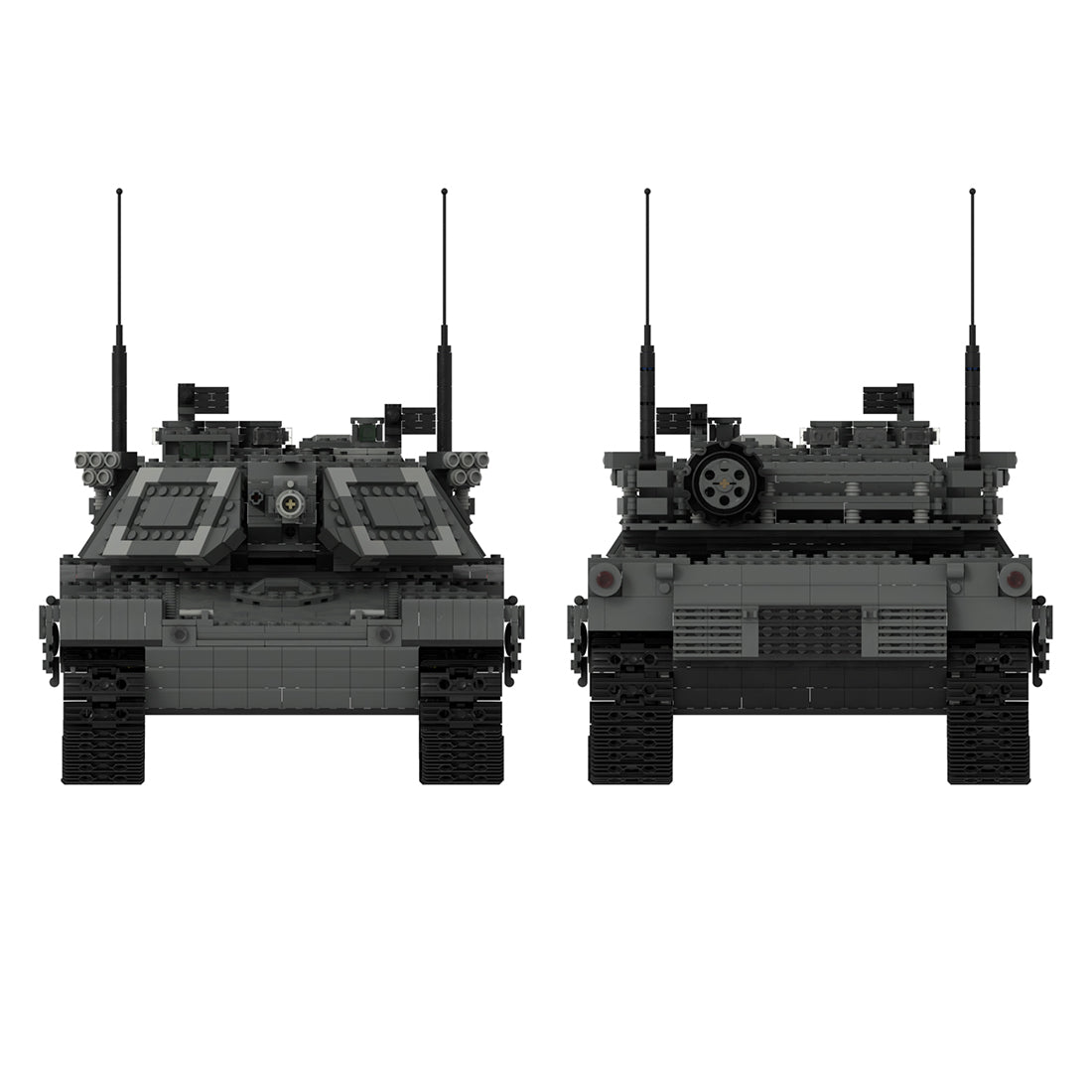 MOC - 38891 Ultimativer M1A2 - Panzer Klemmbausteine - LesDiyLesDiy