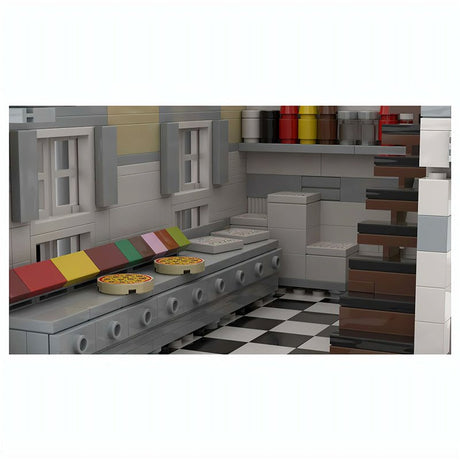 MOC - 39491 Mamma Mia Pizzeria M1 Klemmbausteine - LesDiyLesDiy