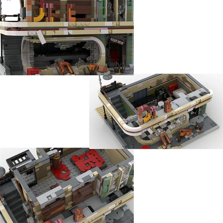 MOC - 40173 Downtown Diner - Apokalypse Version - LesDiyLesDiy