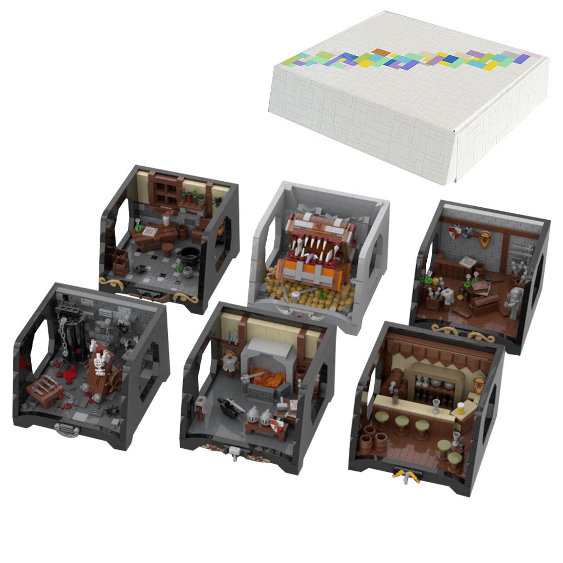 MOC - 41116 Medieval Series 6 Scenes Klemmbausteine - LesDiyLesDiy