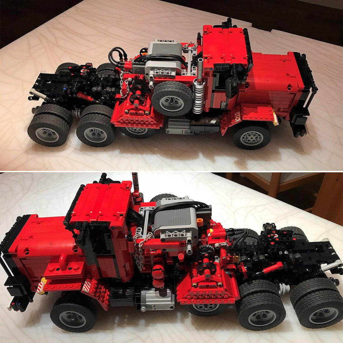 MOC - 41221 Schwermaschinentransporter Klemmbausteine - LesDiyLesDiy