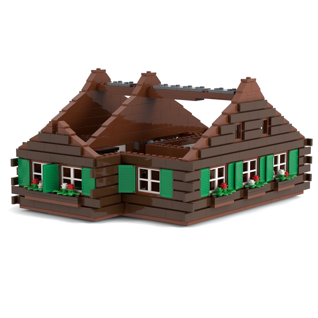 MOC - 44705 Swiss Mountain Chalet Klemmbausteine - LesDiyLesDiy