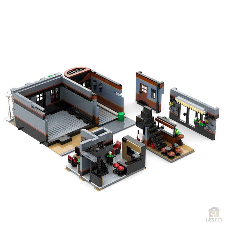 MOC - 45758 OliveMansion & Pub - LesDiyLesDiy