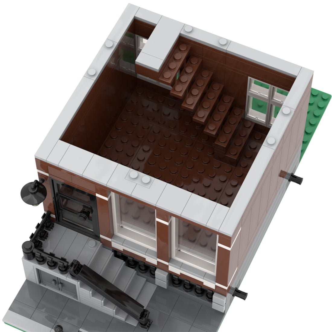 MOC - 46107 Amsterdam Canal House Nr 1(2 level) Klemmbausteine - LesDiyLesDiy