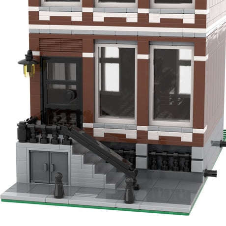 MOC - 46107 Amsterdam Canal House Nr 1(2 level) Klemmbausteine - LesDiyLesDiy