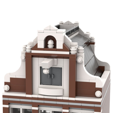 MOC - 46107 Amsterdam Canal House Nr 1(2 level) Klemmbausteine - LesDiyLesDiy