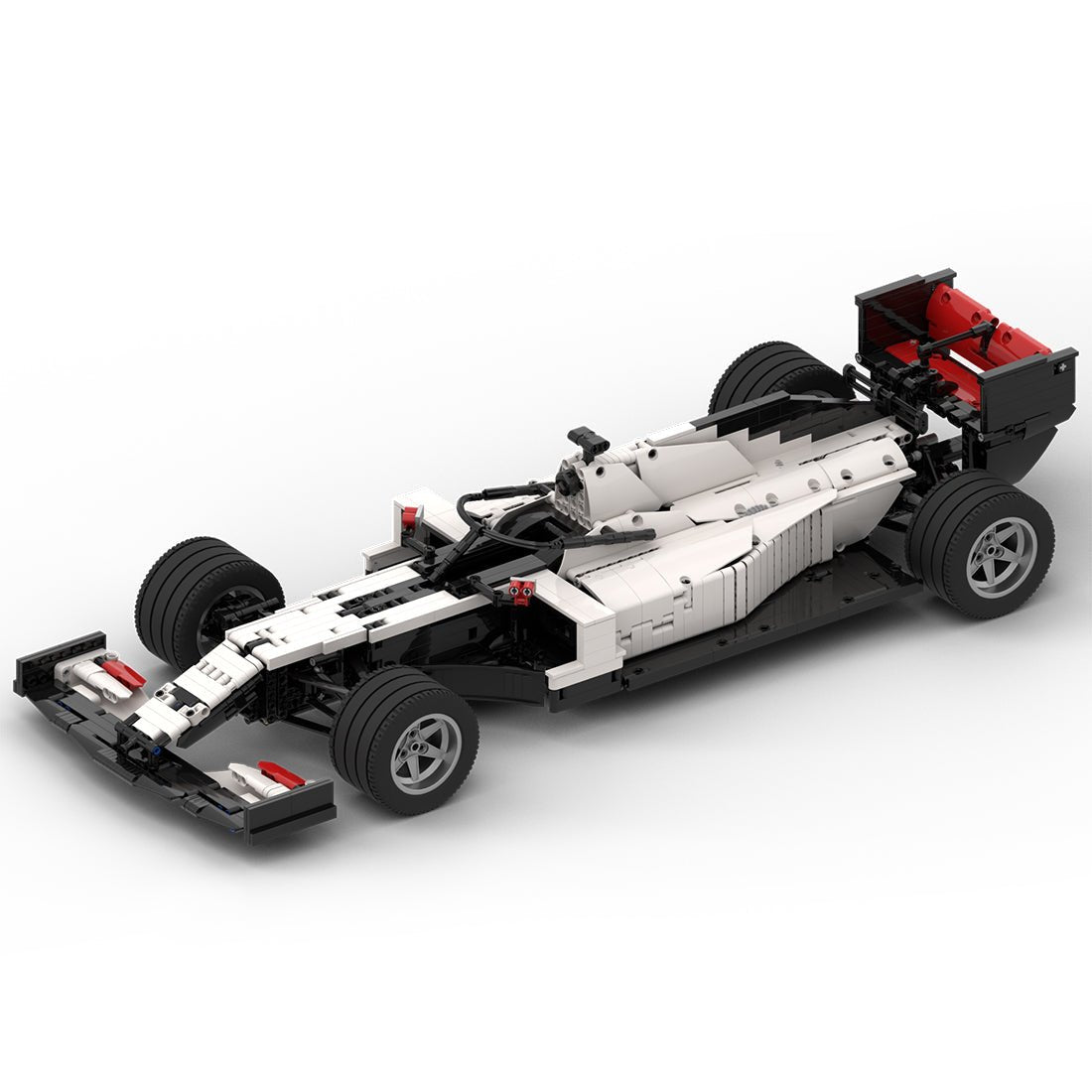 MOC - 47258 Haas F1 Team VF - 20 1:8 Scale Klemmbausteine - LesDiyLesDiy